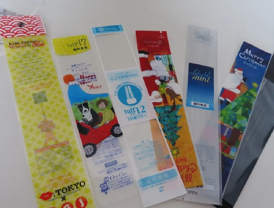 プラスチック袋 製品事例(スリーブ・細長袋)